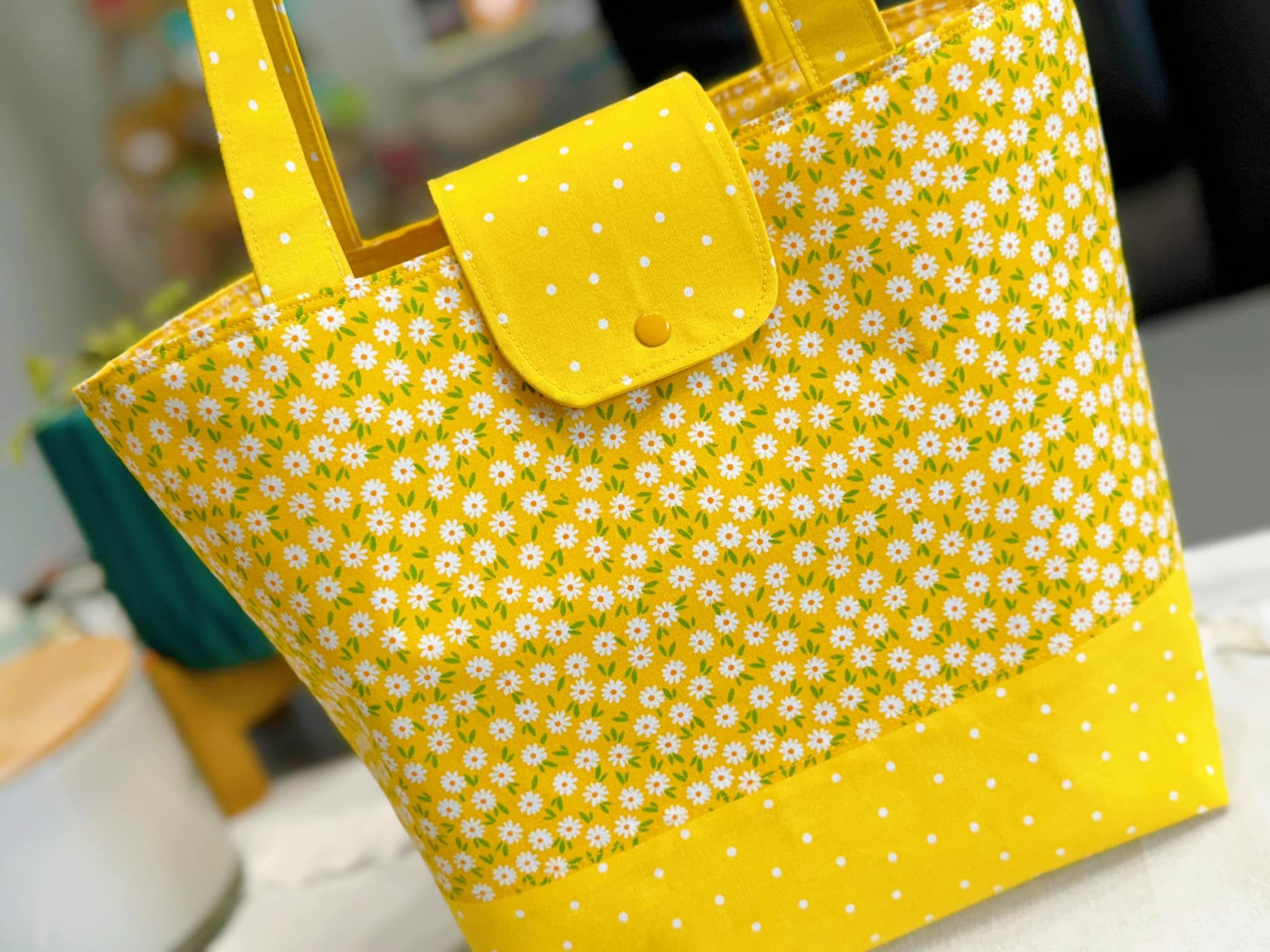 Yellow Lucky Day Bella Tote Snap Bag