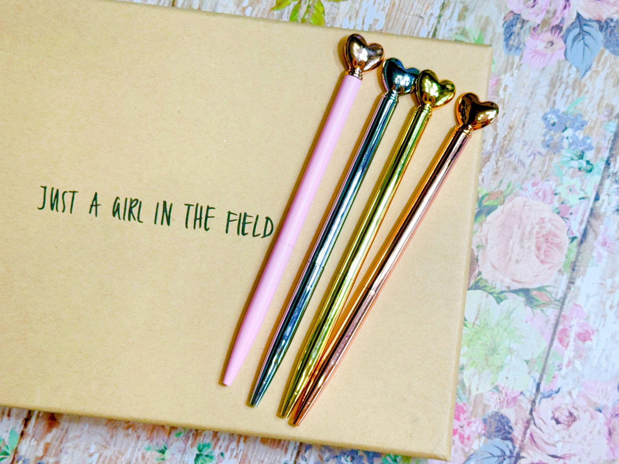 Heart Pen in Gold Tone