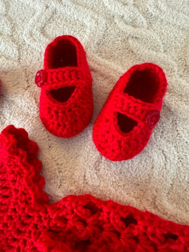 newborn red dress shoes Christmas Infant Girls' Mary Jane Flats, Bow Flower Princess Wedding Dress Shoes, Soft Newborn Infant Crib Crawling Shoes