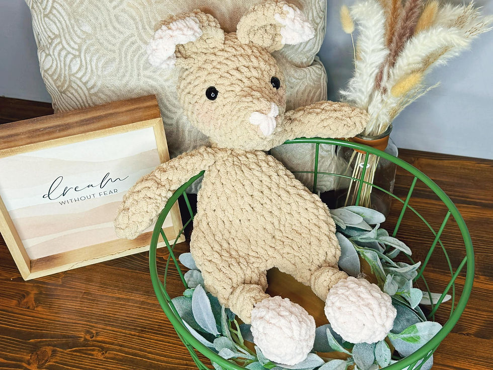 Coco the Bunny Knotted Lovey Amigurumi