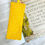 Thumbnail: DREAMING WITH MY EYES WIDE OPEN Yellow Daisy Floral Bookmarker