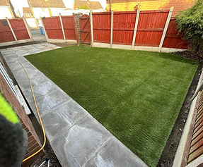 Artificial grass & Path