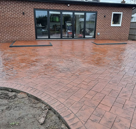 Imprinted concrete