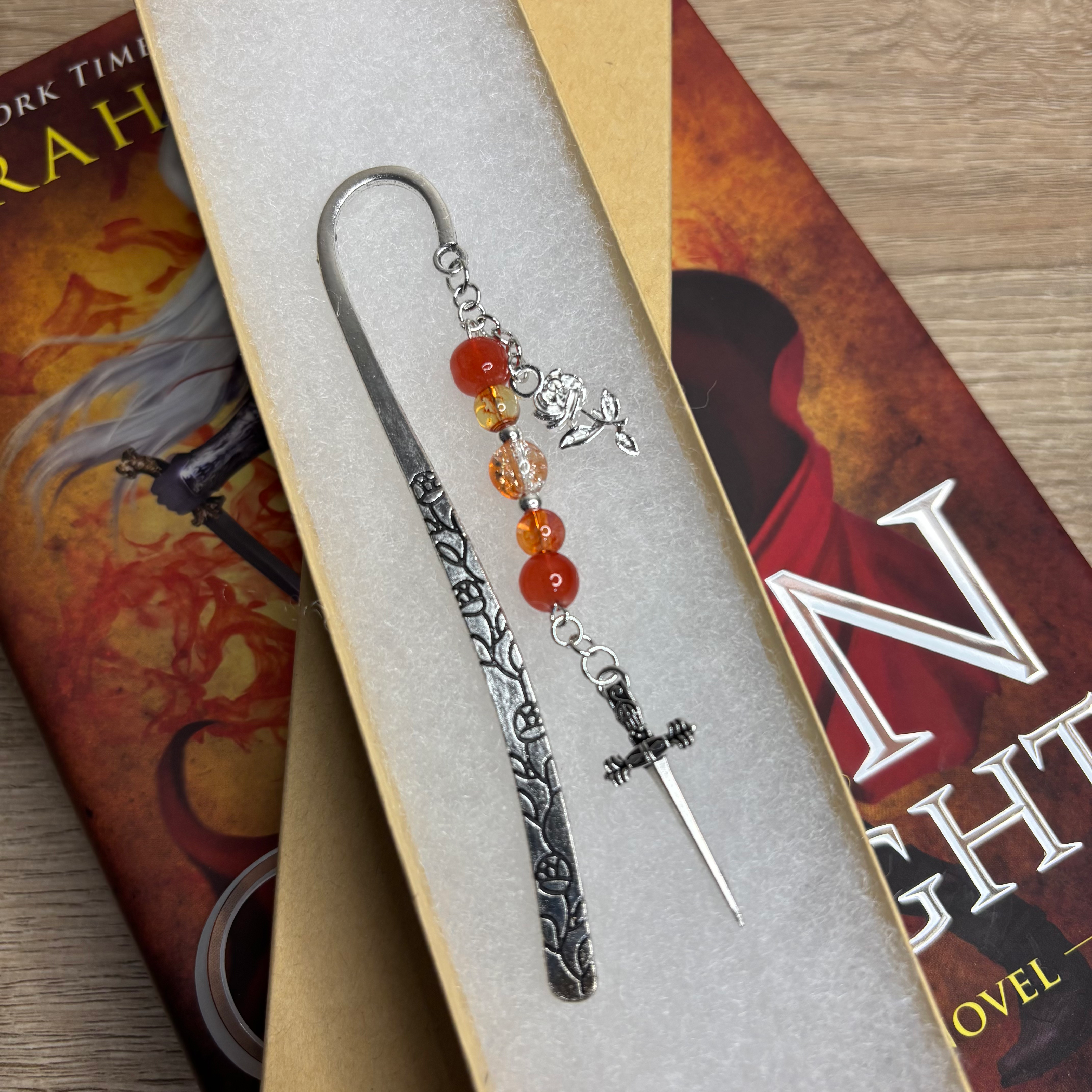 Metal Glass Throne Fantasy Assassin Bookmark 