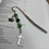 Thumbnail: Metal Cross Crown Christian Jesus is King Bookmark Green