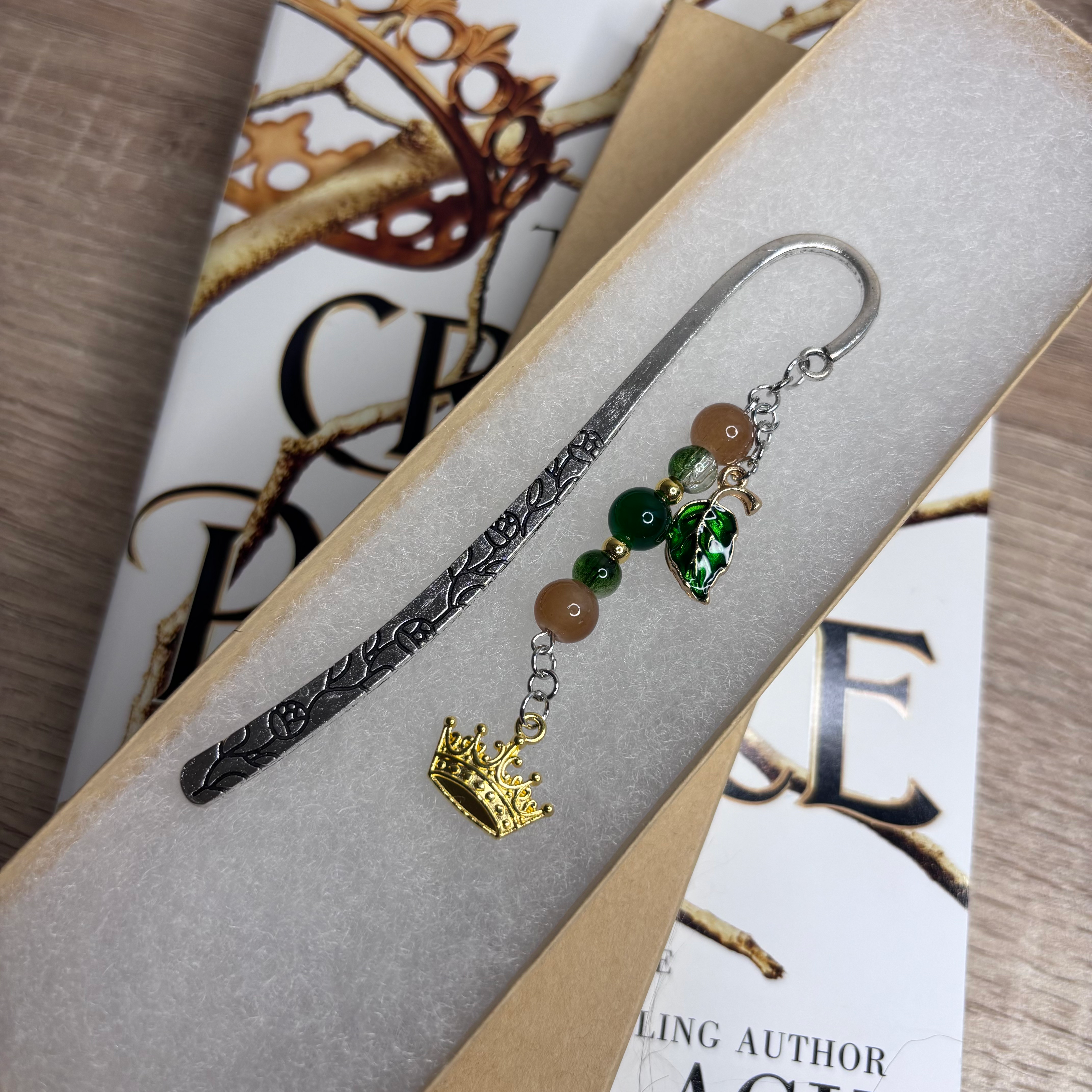 Metal Fantasy Prince Elf Bookmark Green