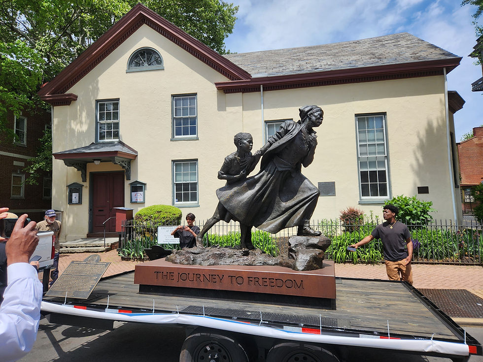 Harriet Tubman Statue Visits Trenton