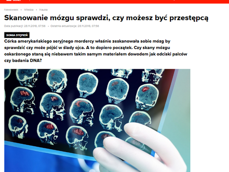 Skanowanie mózgu sprawdzi, czy możesz być przestępcą - Newsweek Polska