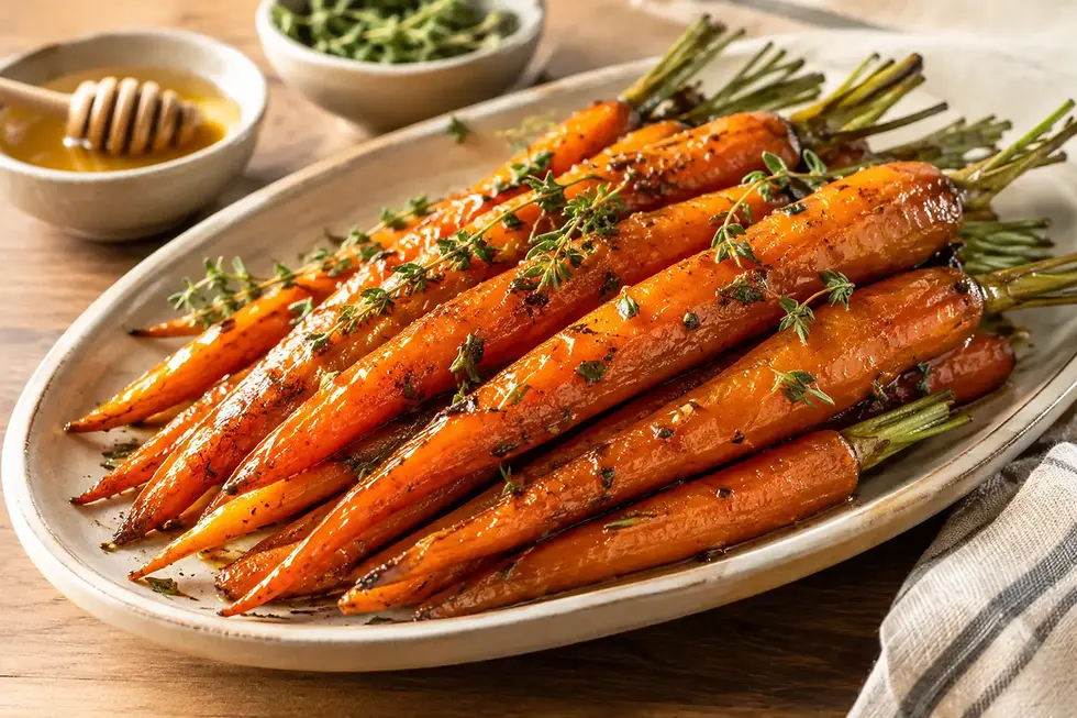 Honey Glazed Roasted Carrots Worth Sharing