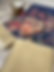 Thumbnail: Navy blue organza  with gold border