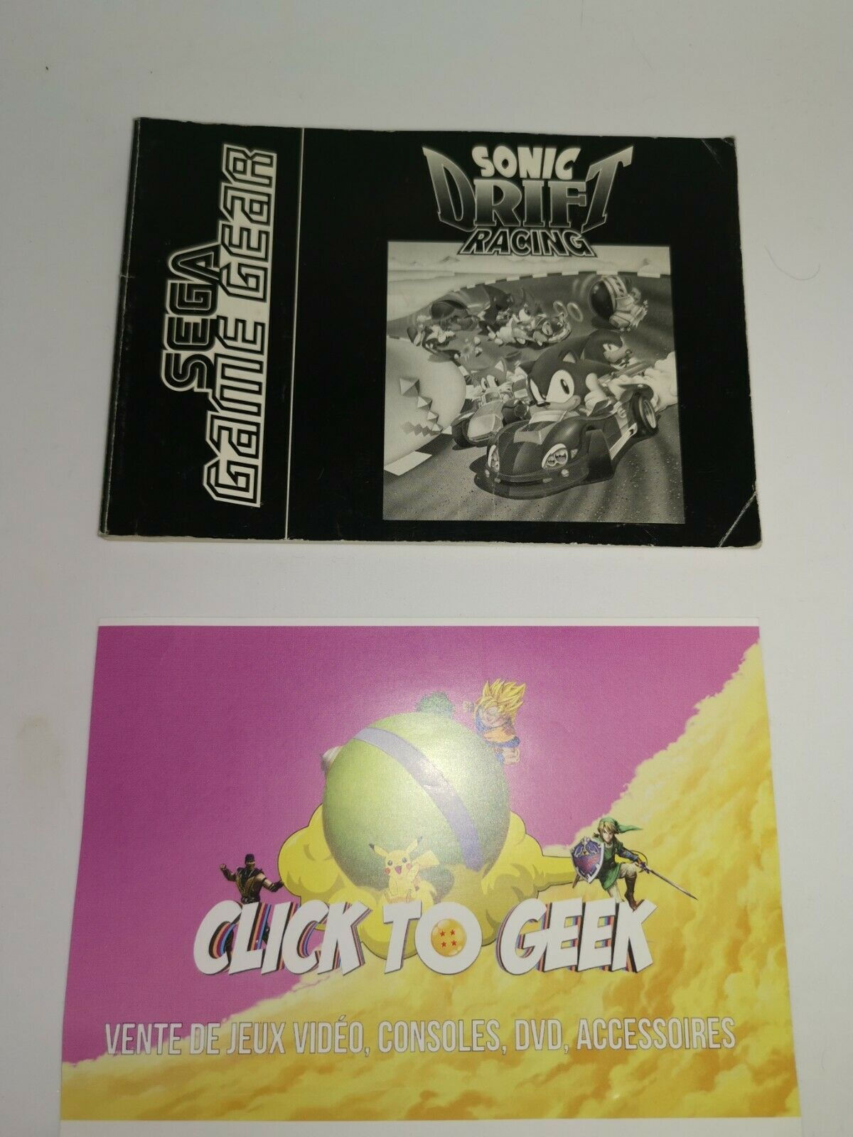 notice sonic drift game gear