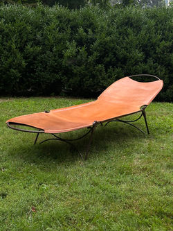 Vintage Campaign Chaise