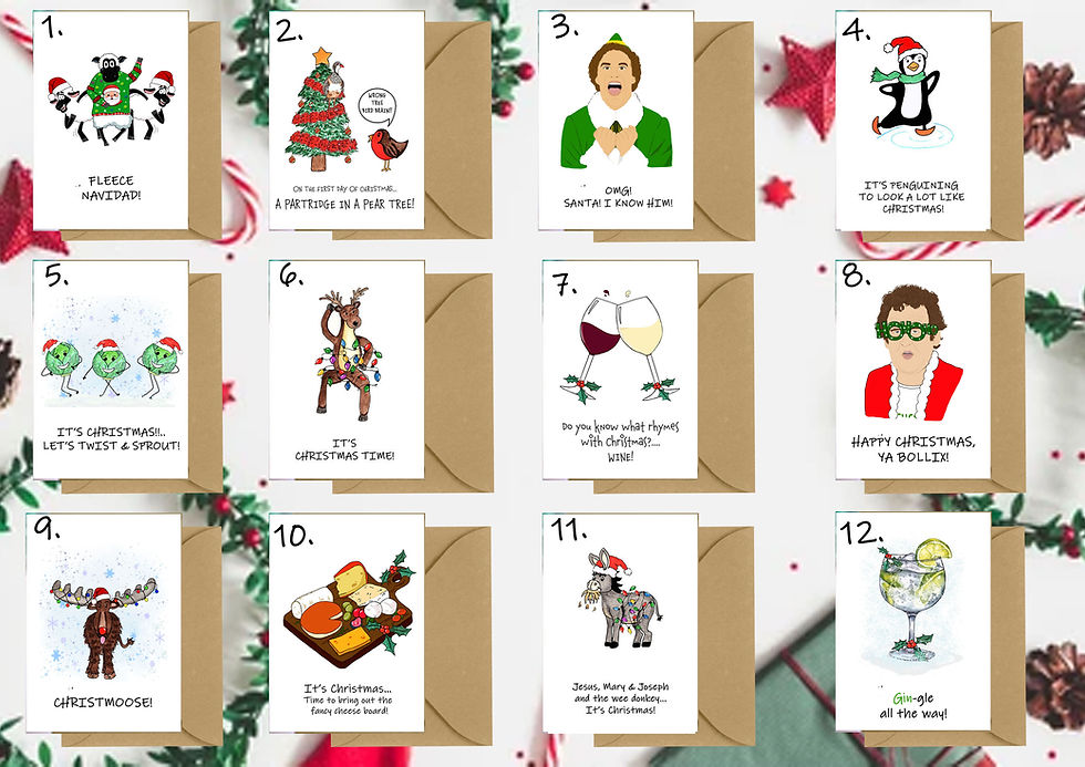 SET OF 5 CARDS for €10