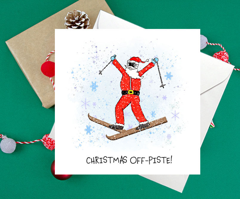 Thumbnail: Skiing Santa