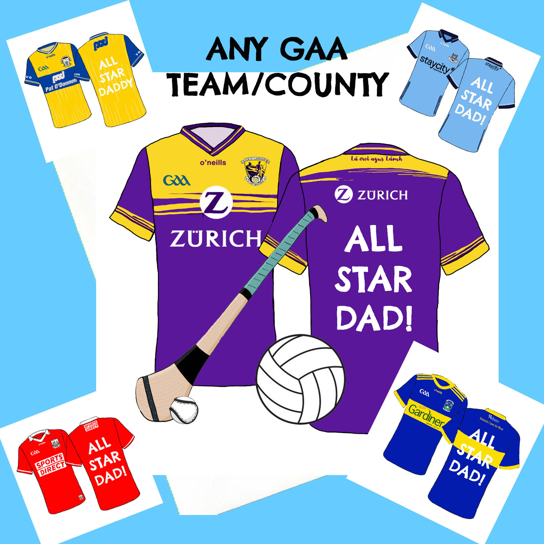 All Star Dad! *GAA Father's Day card**All teams*