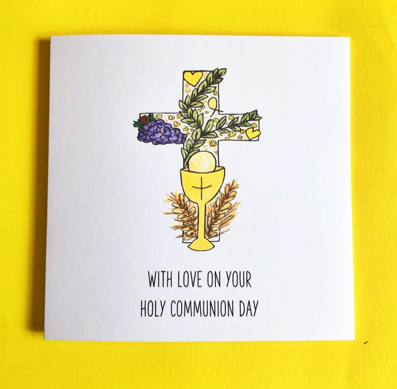 Thumbnail: First Holy Communion Card 