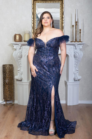 שמלת ערב פייטים מהודרת