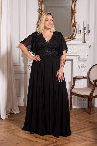high-quality chiffon gown plus size, mother of the bride