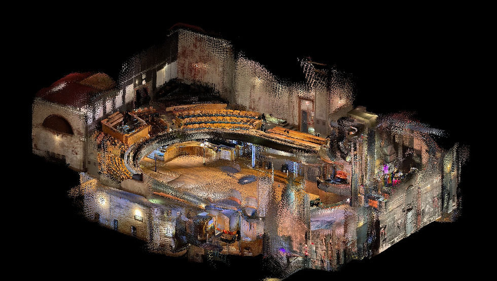 3D Model of Thalia Hall created with Vectorworks and Nomad Lidar scan