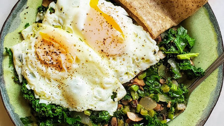 Vegetable Hash with Fried Eggs (Vegetarian, GF, Paleo, SCD, Low FODMAP)