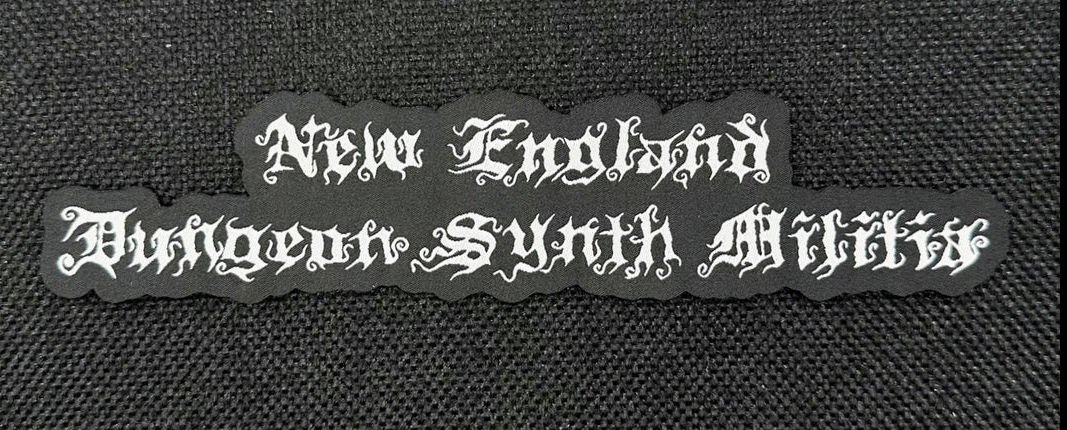 Out of Season - NEDSM Text die-cut patch