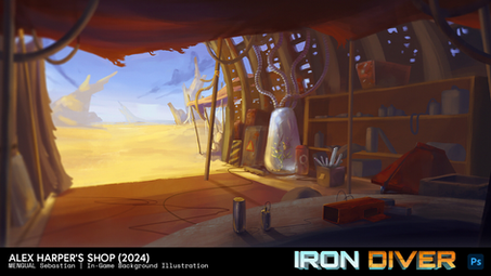 IRON DIVER Shop Background