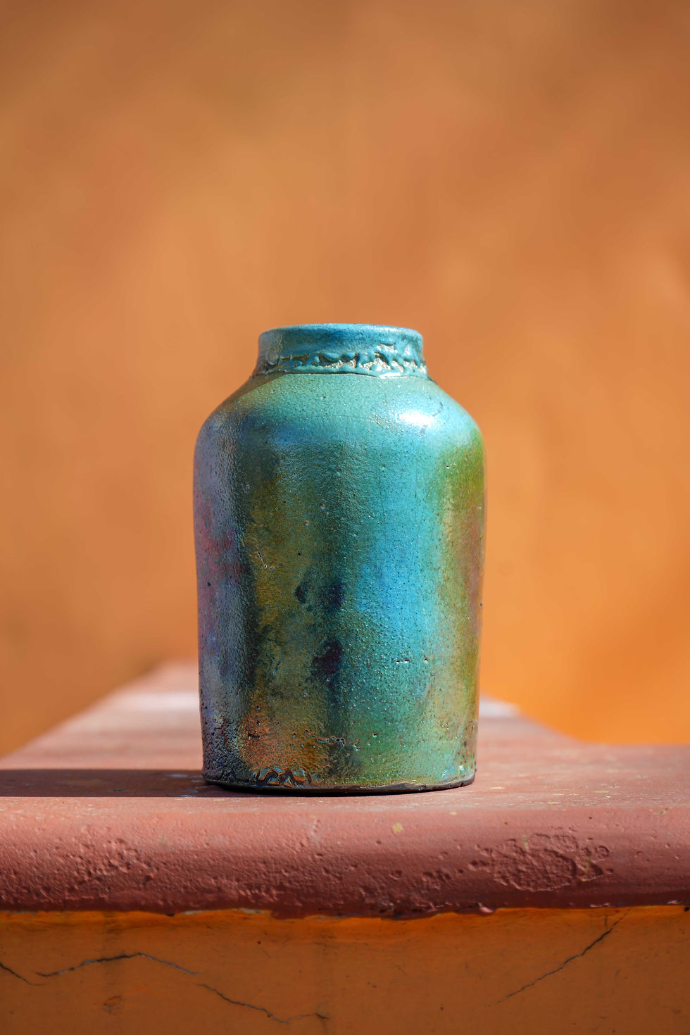 Thumbnail: Raku Series - Turquoise Echo