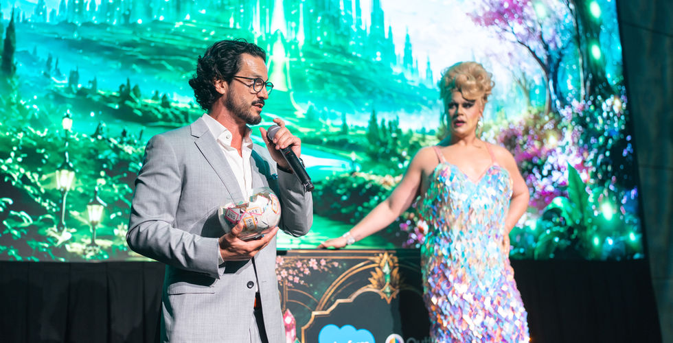 Salesforce Outforce Wicked themed gala in aid of Just Like Us, produced by Baby Grand Collective