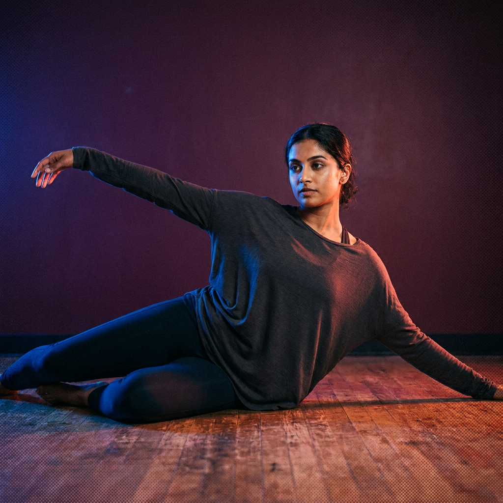 Priya Anand, Contemporary specialist teaching release, floorwork and expressive technique.