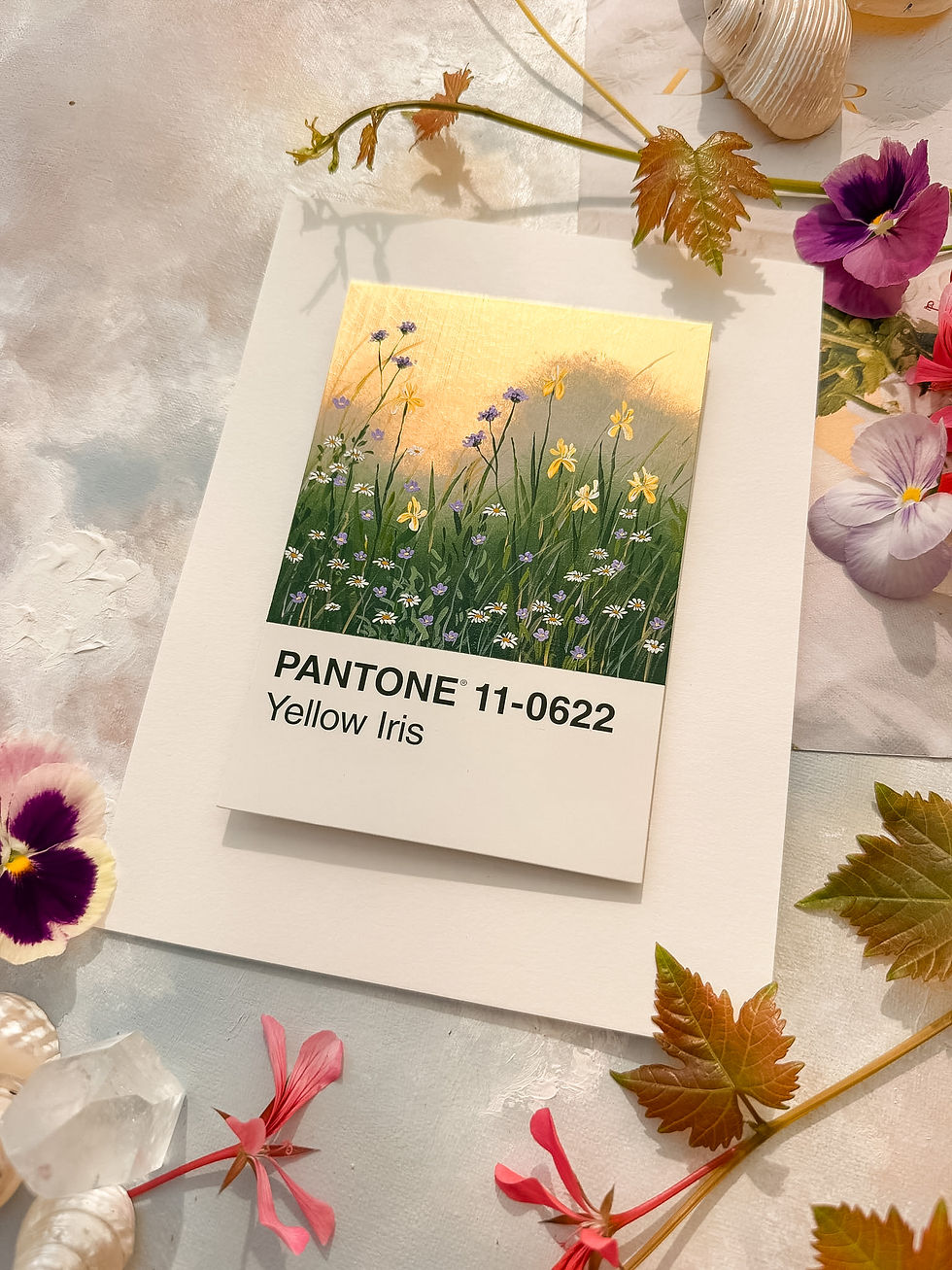 Thumbnail: Yellow Iris Framed Pantone