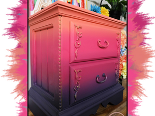 Ombre Furniture Painting Tutorial & Video