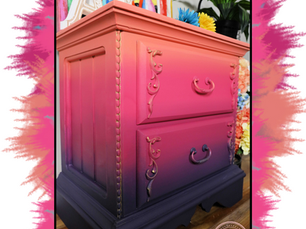 Ombre Furniture Painting Tutorial & Video