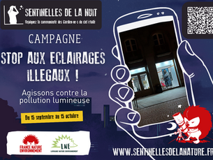 Campagne "stop aux éclairages illégaux"