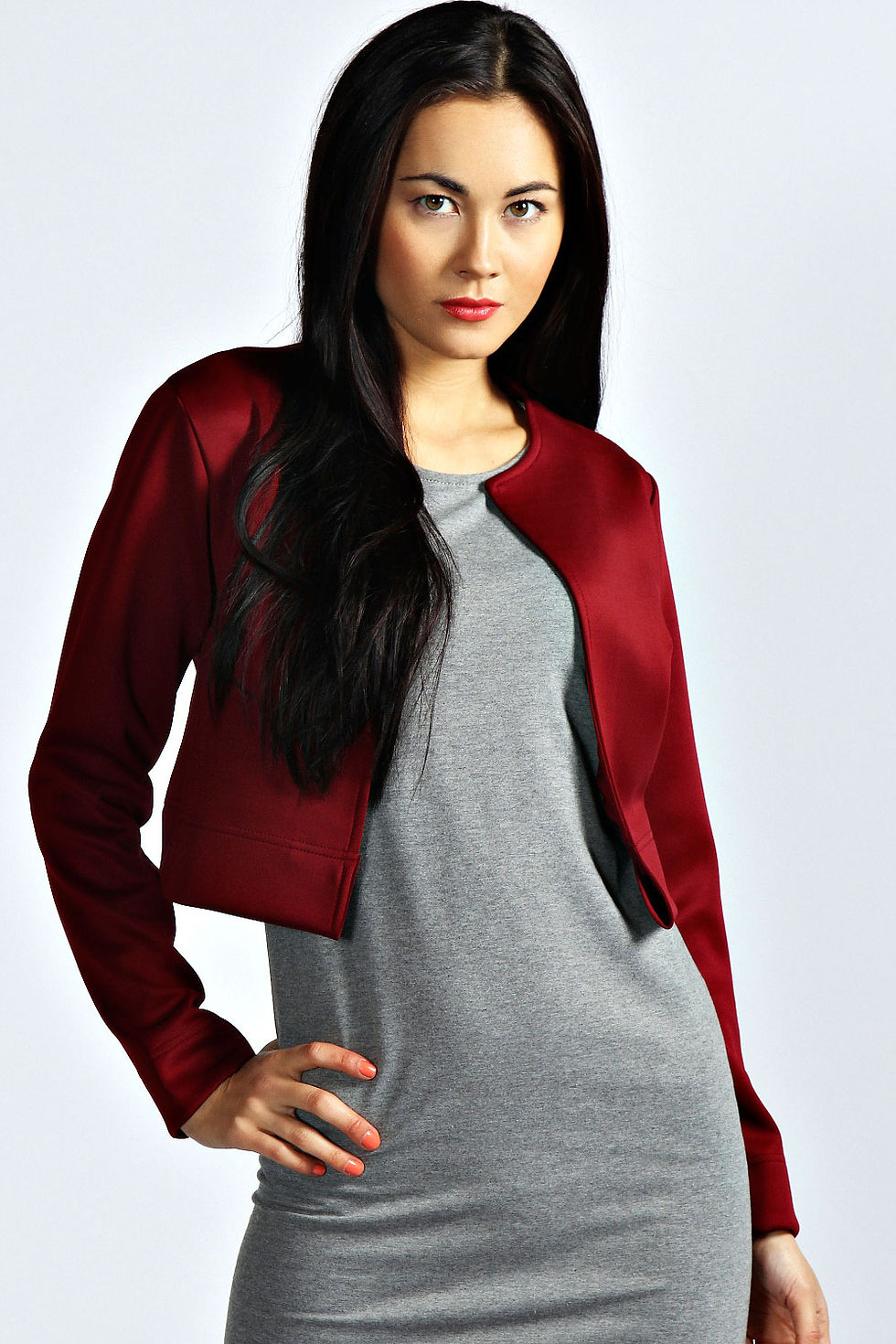 Jackie Crop Edge To Edge Jacket