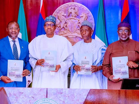 Buhari receives 10-year football development masterplan, insists football remains Nigeria's national