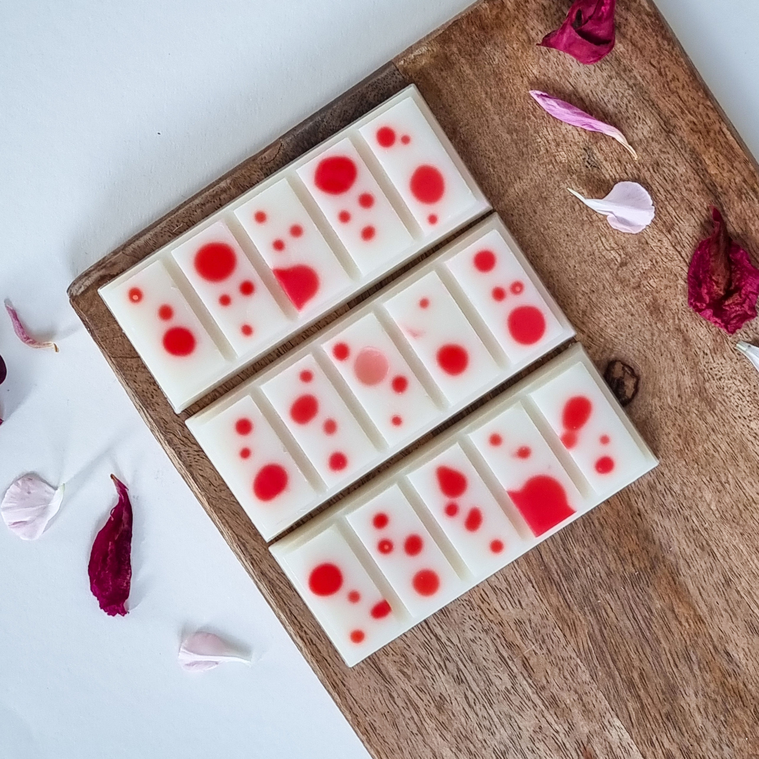 Tableta de ceara parfumata, ceara soia, crin, trandafir, wax melts, odorizant camera, odorizant dulap