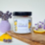 Lumanare parfumata cu lamaie, lavanda, portocale, fitil bumbac, ceara de soia si cocos, lumanari premium