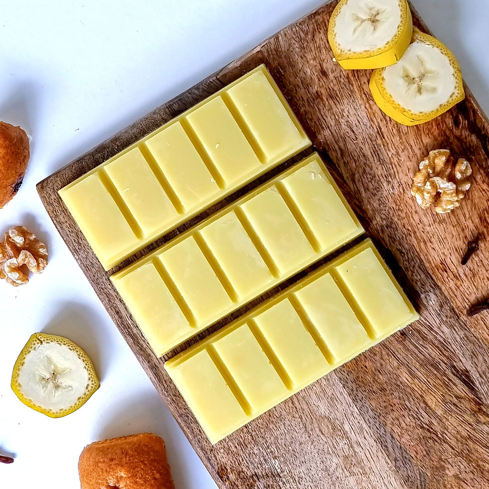 Ceara parfumata, ceara soia, banane nuci si unt, wax melts