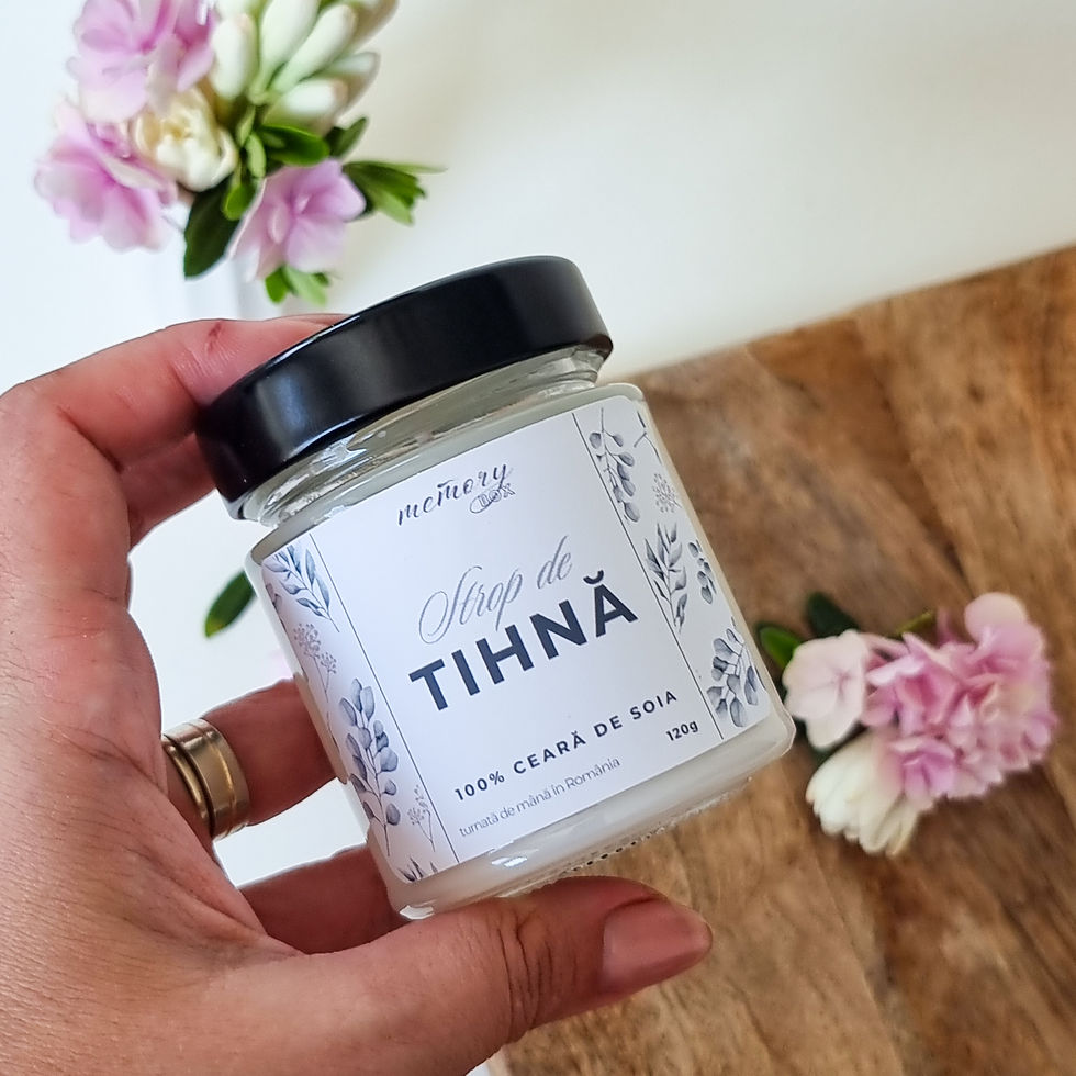 Miniatură: Lumanare din ceara de soia, fara parfum, fara ftalati, ceara pura de soia, fitil bumbac, fitil lemn