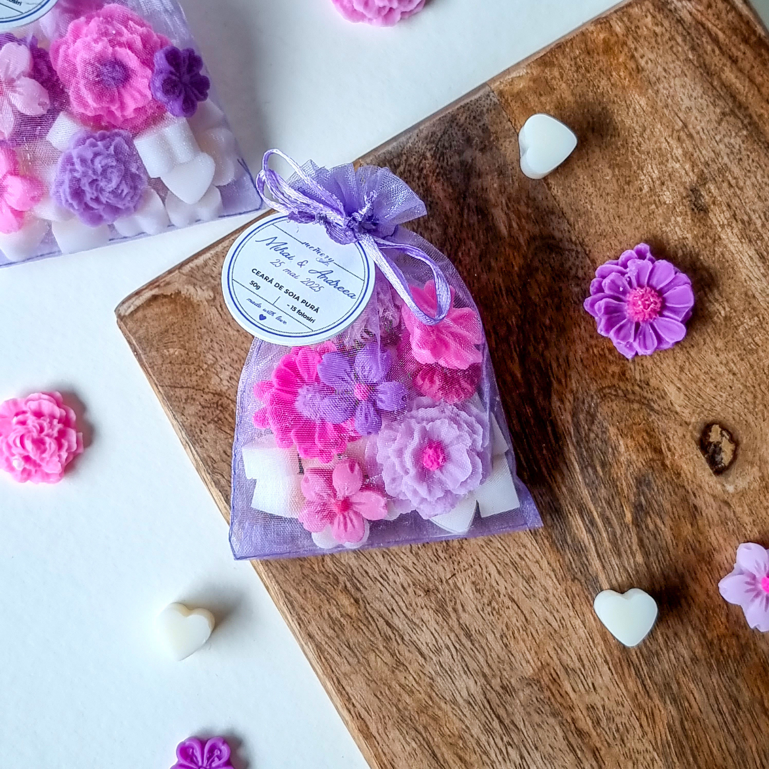 Ceara parfumata marturii, marturii personalizate, marturii nunta, marturii botez