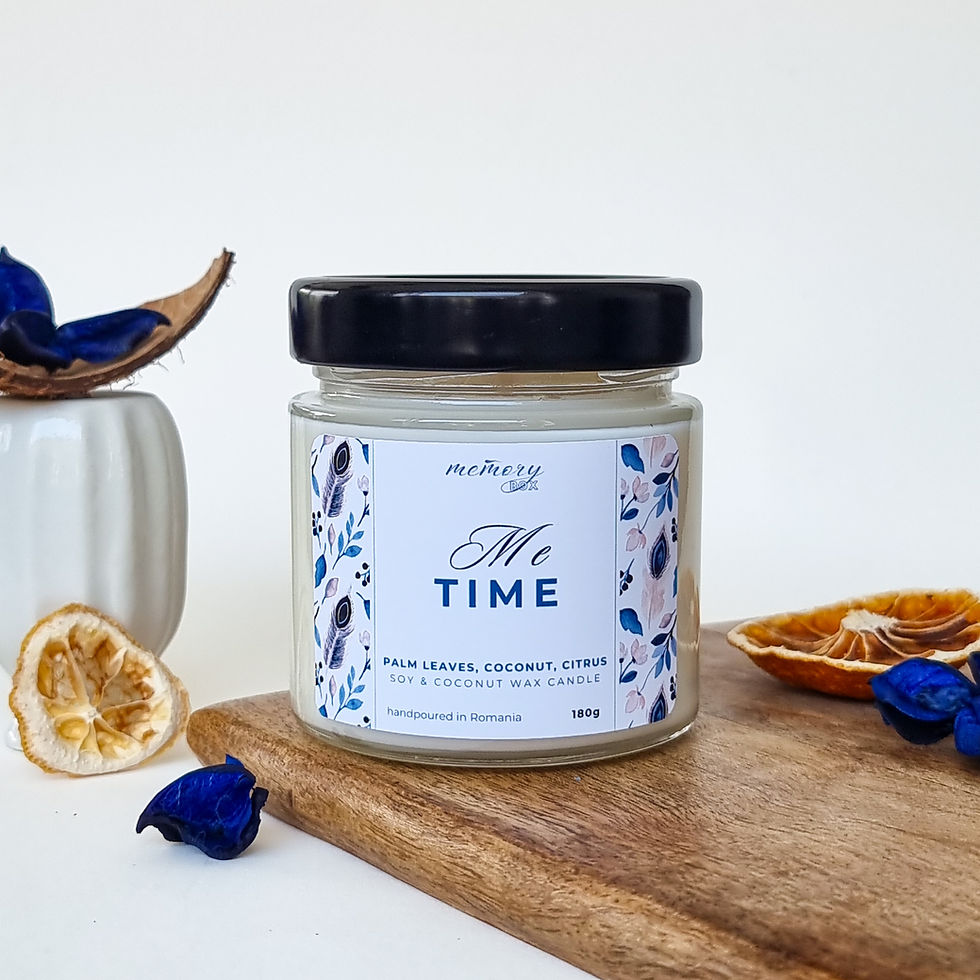 Lumanare parfumata din ceara de soia cu parfum de palmier, citric, cocos, fitil bumbac, lumanare soia, lumanare naturala