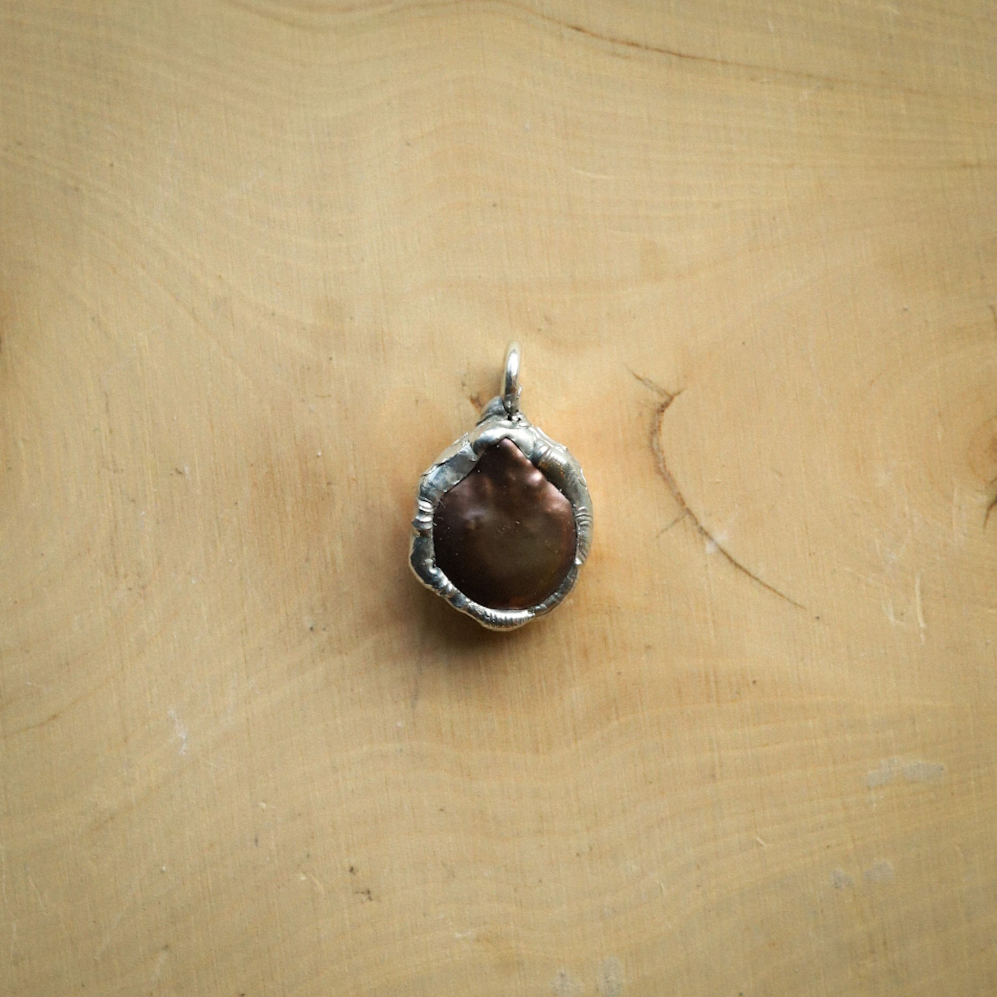 Soldered Colored Fresh Water Pearl Pendant
