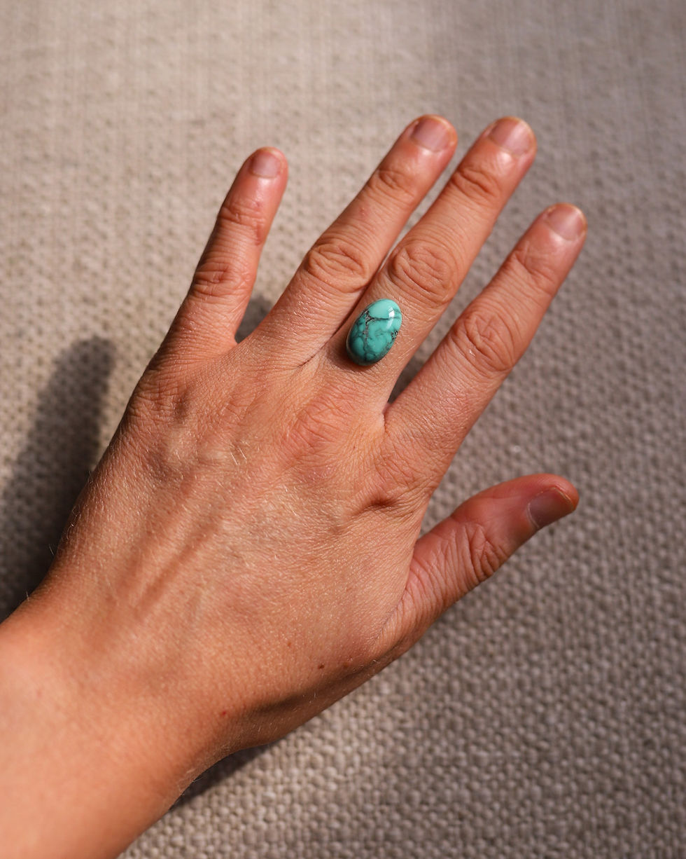 Thumbnail: Silver Turquoise Ring