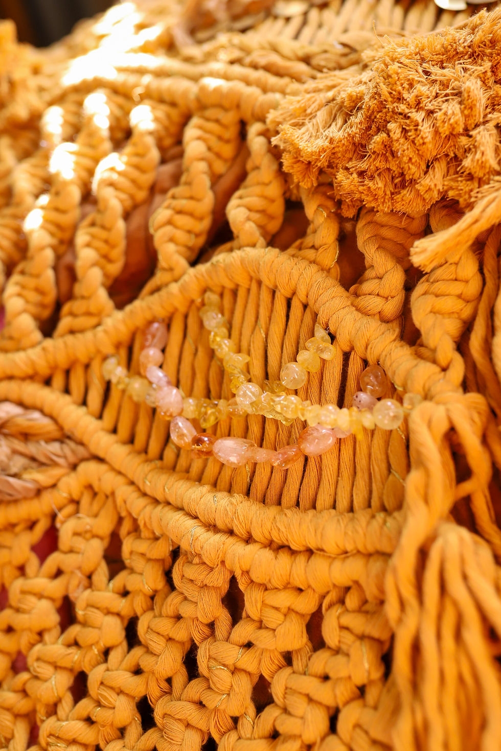 Thumbnail: "Life Force" Macrame Tapestry