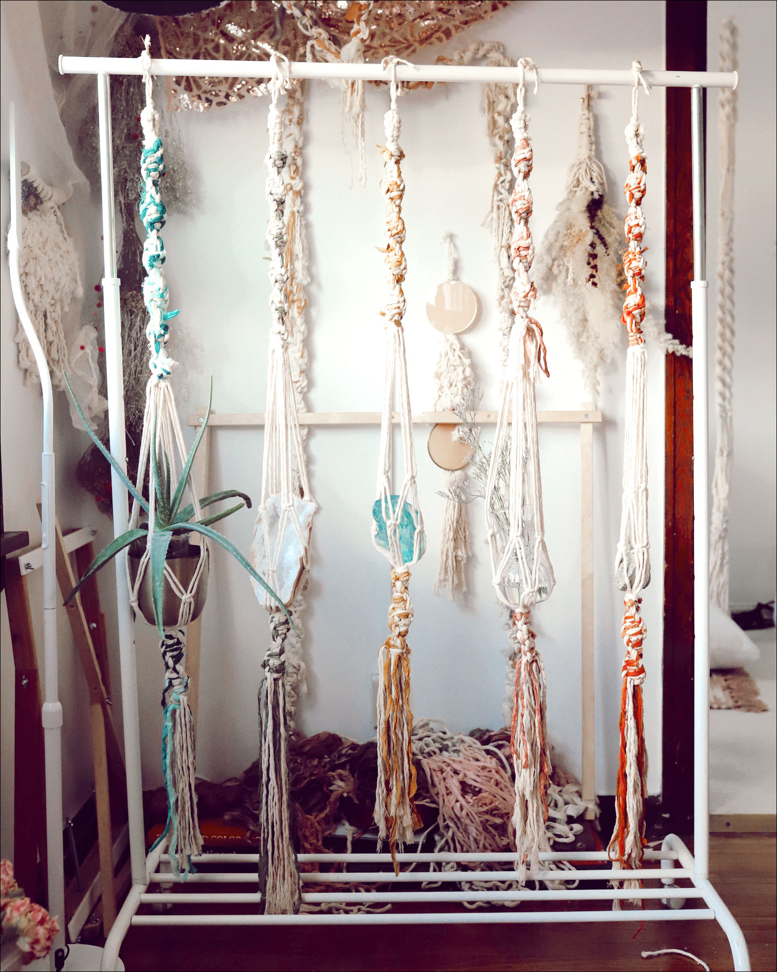 Textured Macrame Hangers