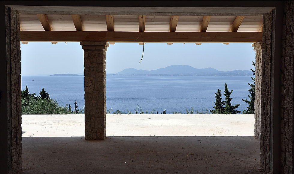 View from inside lounge