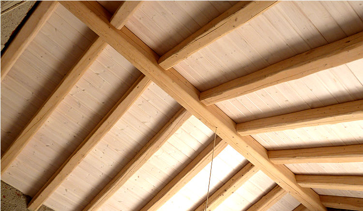 Exposed bleached Cyprus beams