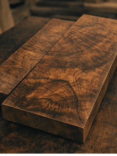 a pair of exhibition grade turkish walnut gunstock blanks for shotguns