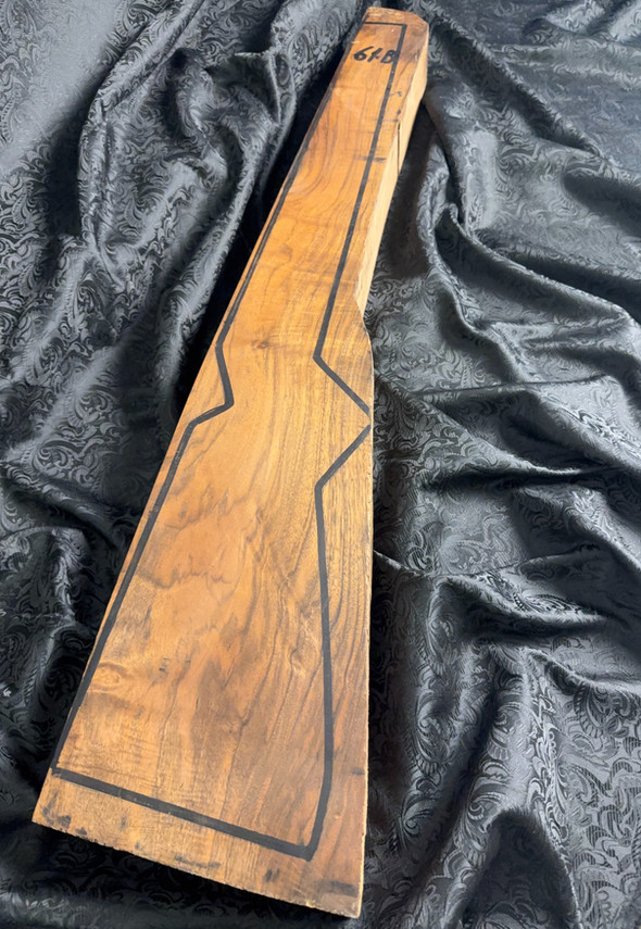 K-61 Turkish walnut rifle blank - full length front view