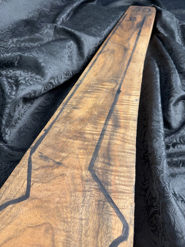 K-30 Turkish walnut rifle blank - tip front